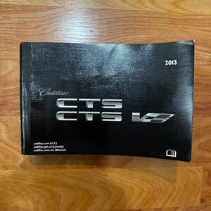 2013 Cadillac CTS CTS-V Owner Manual US Only Part #22796898 First Printing